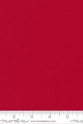 Bella Solids Christmas Red by Moda - 100% Cotton Fabric - 9900 16 - Boho Fabrics - Quilting Cotton, Woven