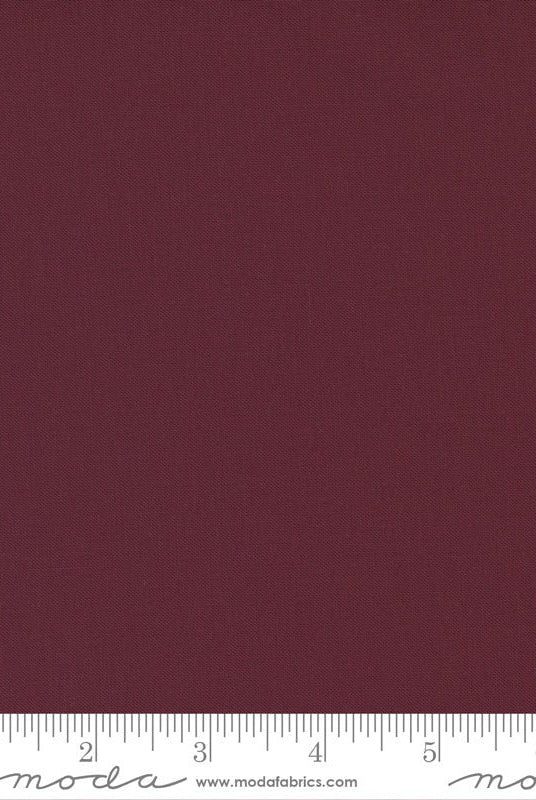 Bella Solids Deep Burgundy 9900 114 100% Cotton by Moda - Boho Fabrics - Quilting Cotton, Woven