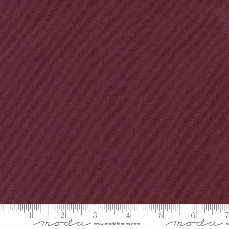Bella Solids Deep Burgundy 9900 114 100% Cotton by Moda - Boho Fabrics - Quilting Cotton, Woven
