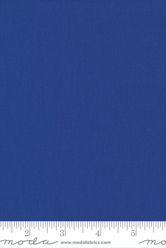 Bella Solids Sapphire 9900 261 100% Cotton by Moda - Boho Fabrics - Quilting Cotton, Woven