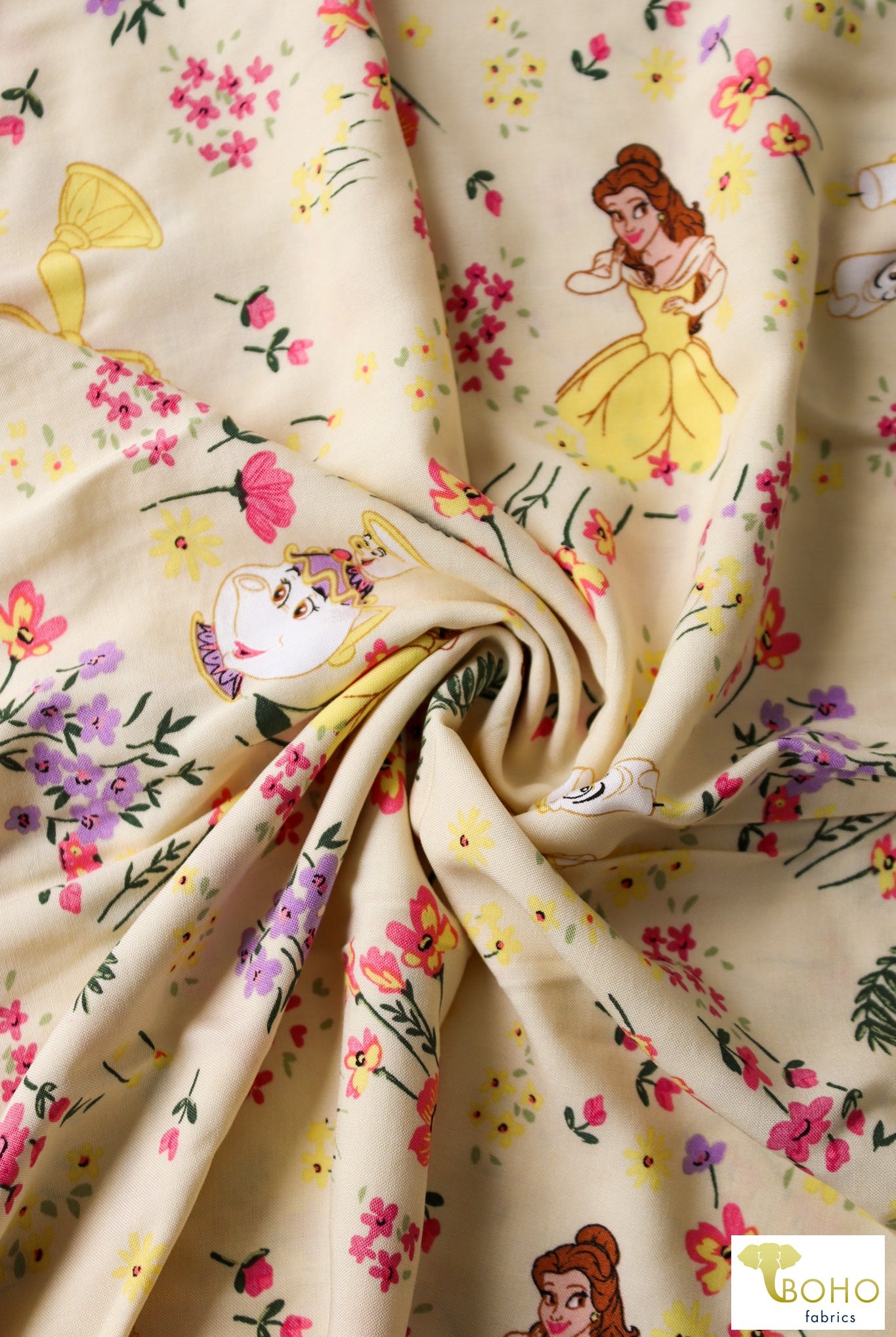 Belle Gardens, Rayon Challis Woven. WVP-266 - Boho Fabrics