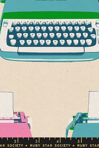 Best Day Ever Canvas in Natural by Melody Miller for Ruby Star Society - Canvas Fabric - RS0108 15L - Boho Fabrics - Canvas Fabric