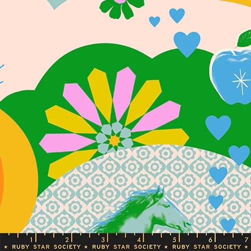 Best Day Ever Daydream in Verdant by Melody Miller for Ruby Star Society - 100% Cotton Fabric - RS0103 13 - Boho Fabrics - Quilting Cotton, Woven