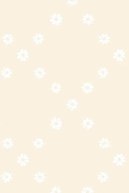 Best Day Ever Diamond Flowers in White On Natural by Melody Miller for Ruby Star Society - 100% Cotton Fabric - RS0107 11 - Boho Fabrics - Quilting Cotton, Woven