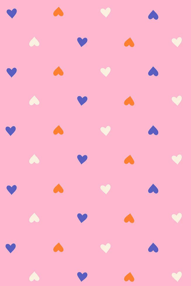 Best Day Ever Hearts in Posy by Melody Miller for Ruby Star Society - 100% Cotton Fabric - RS0091 19 - Boho Fabrics - Quilting Cotton, Woven