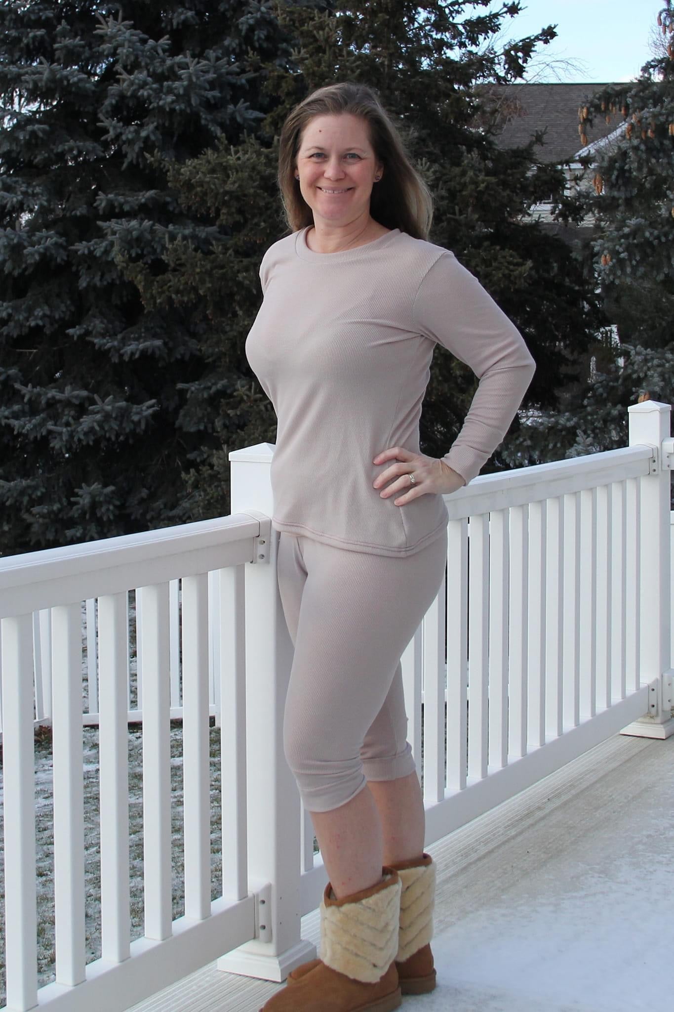 Bisque, Thermal Knit. WAFF - Boho Fabrics - Waffle Knits