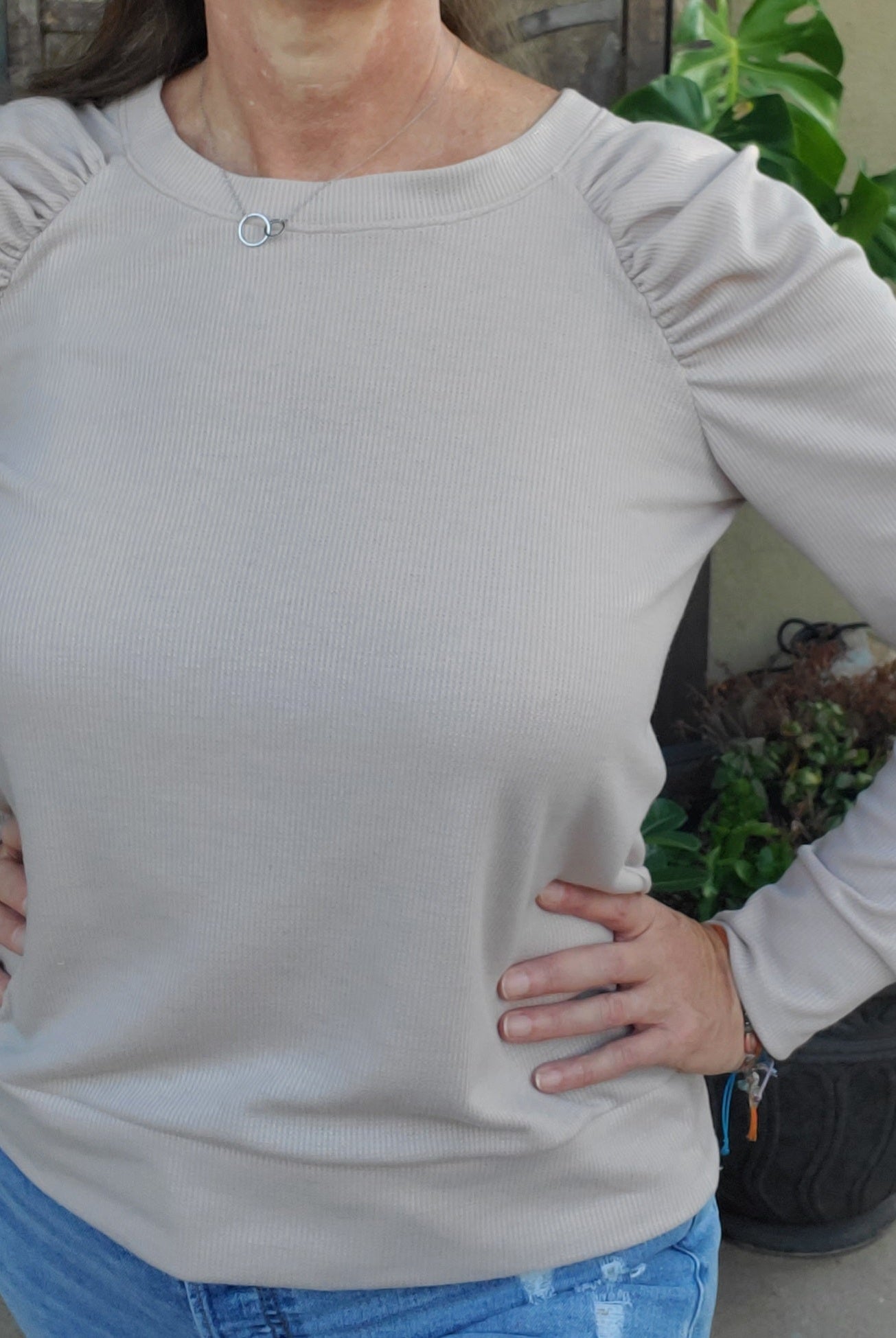 Bisque, Thermal Knit. WAFF - Boho Fabrics - Waffle Knits