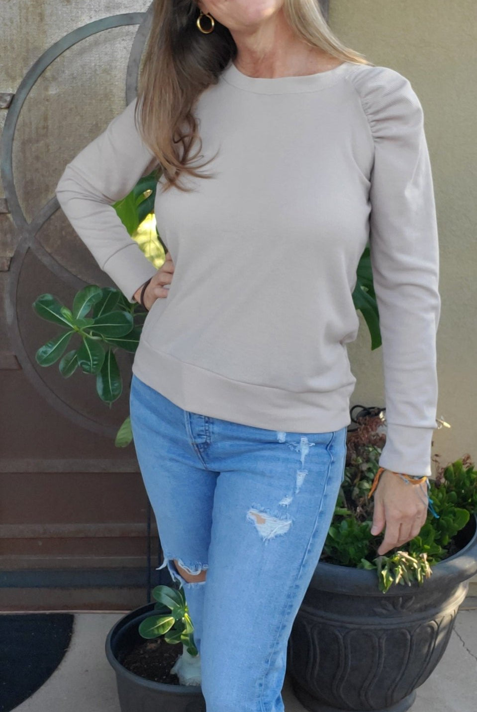 Bisque, Thermal Knit. WAFF - Boho Fabrics - Waffle Knits