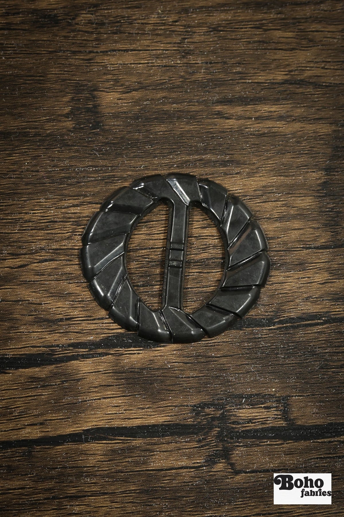 Black Dahlia – 1930s Art Deco Casein Belt & Scarf Slide Buckle - Boho Fabrics - Buckles & Slides