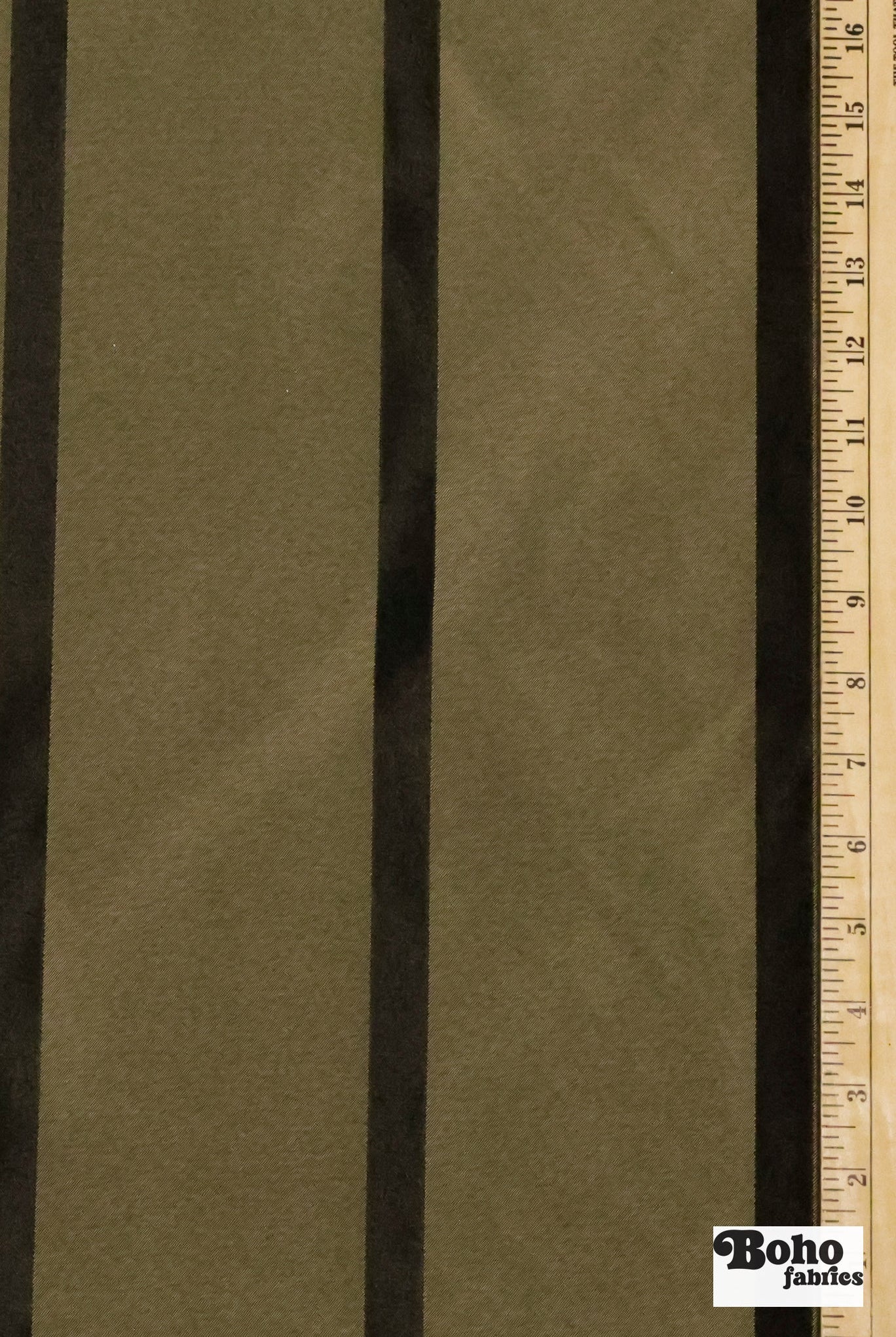 Black & Gold Stripe Jacquard Woven Fabric - Boho Fabrics - Jacquard, Woven