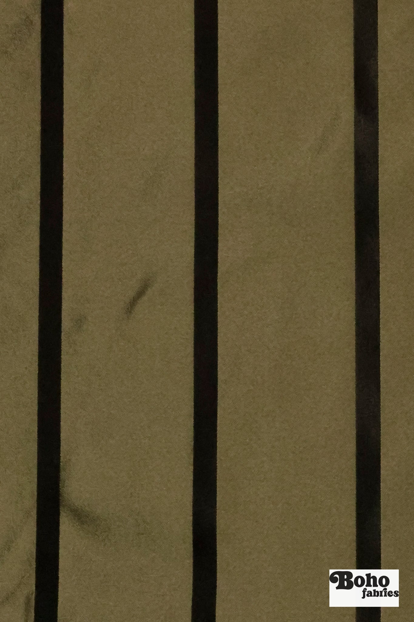 Black & Gold Stripe Jacquard Woven Fabric - Boho Fabrics - Jacquard, Woven