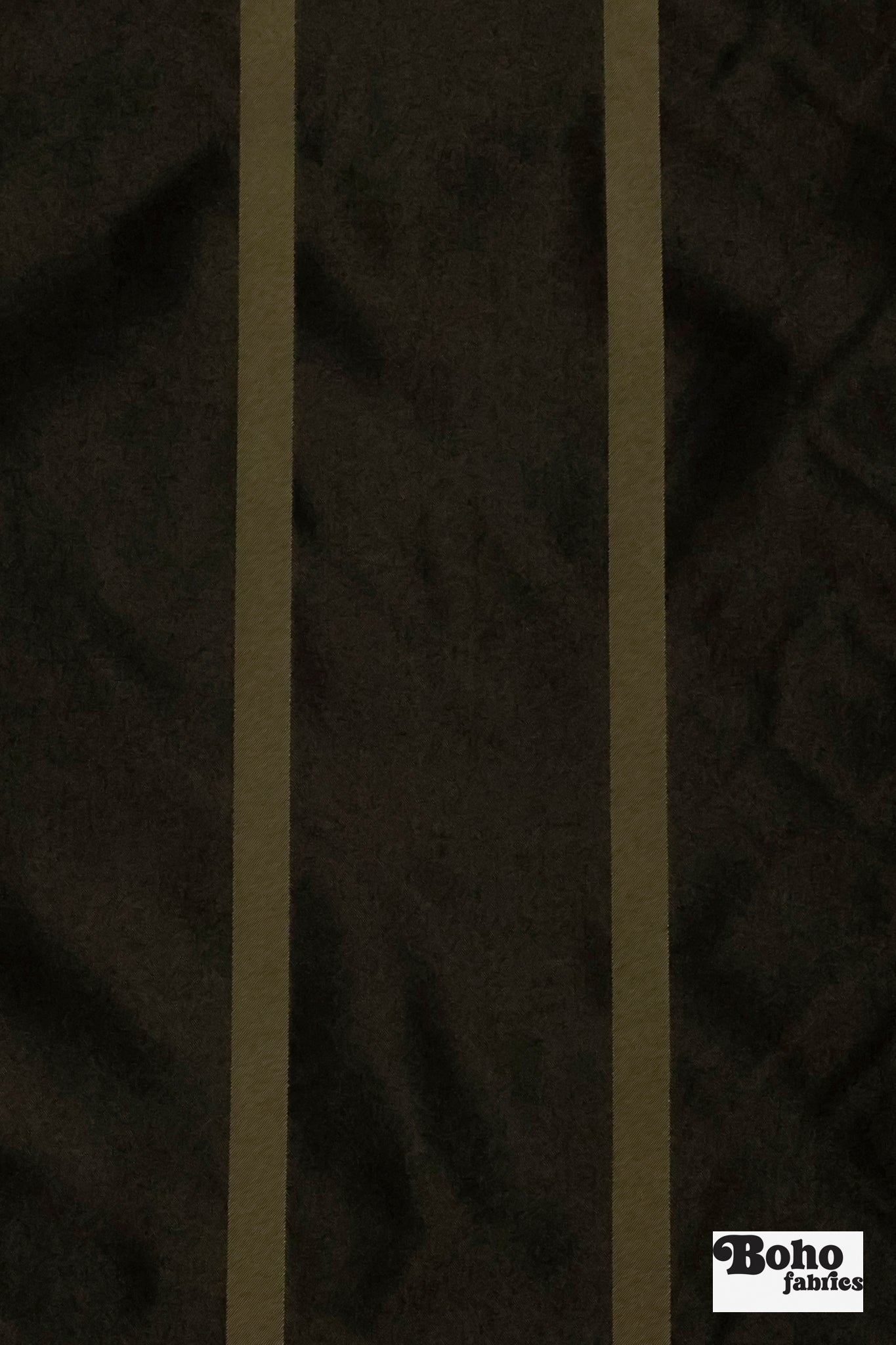 Black & Gold Stripe Jacquard Woven Fabric - Boho Fabrics - Jacquard, Woven
