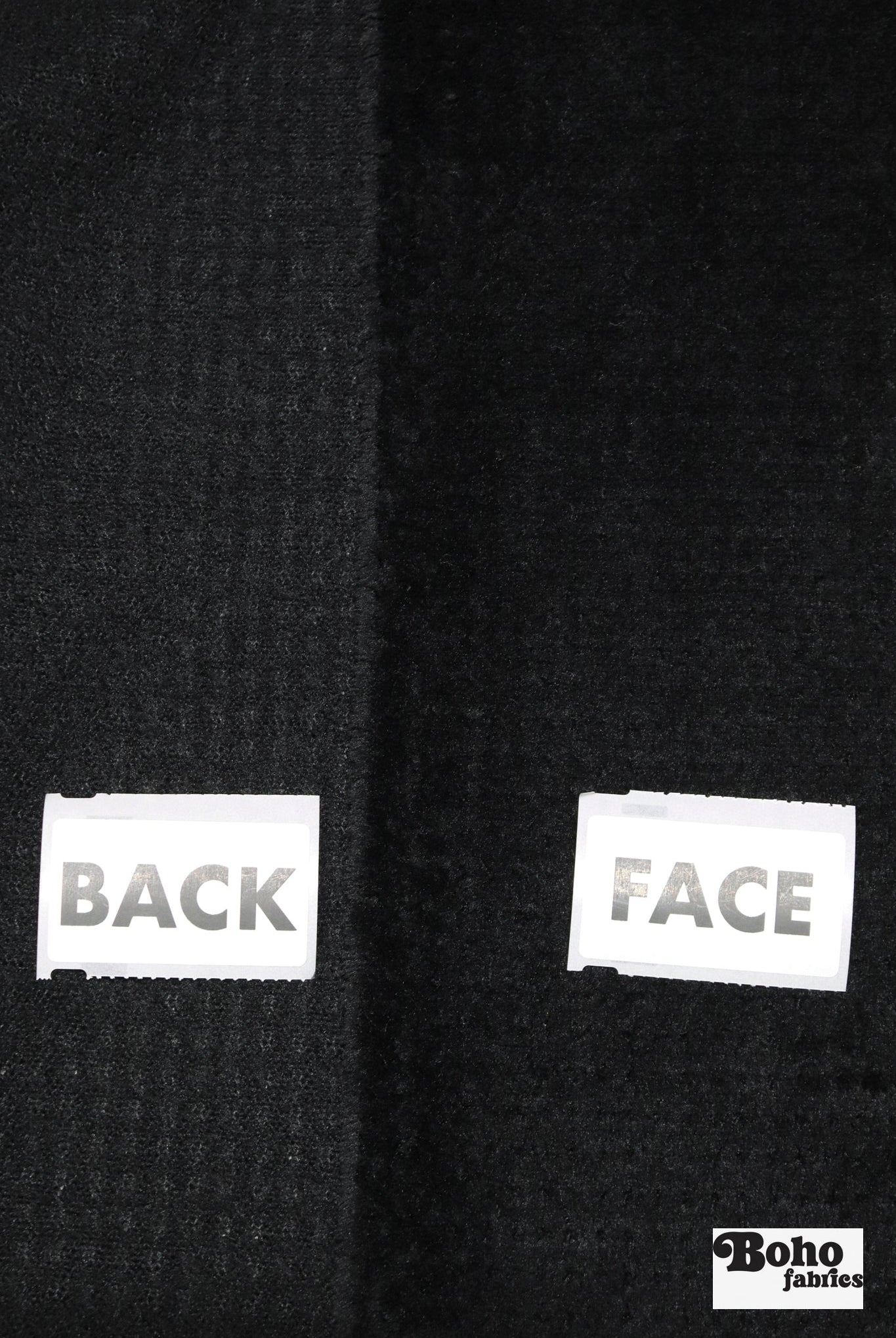 Black, High Loft Grid Fleece Fabric by Polartec, featuring Recycled Polyester - Boho Fabrics - Performance Fabrics