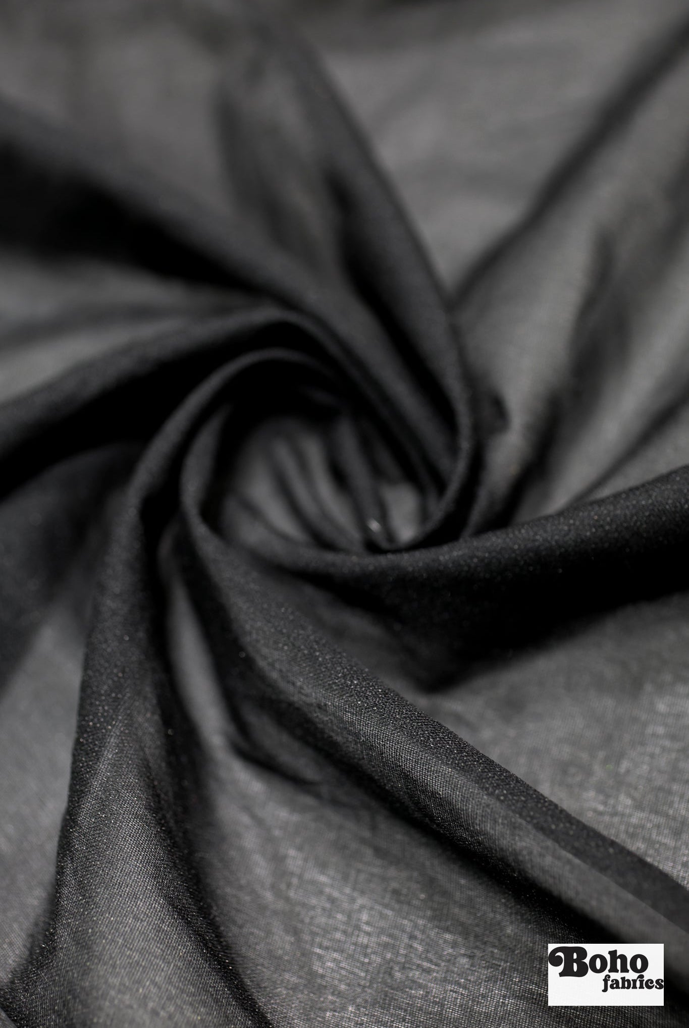 Black Lightweight Woven Fusible Interfacing, 60 inch wide, Sold by the Yard. - Boho Fabrics - Interfacing