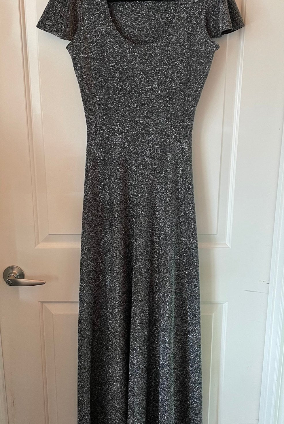 Black Metallic Lurex Knit, Special Occasion Fabrics - Boho Fabrics