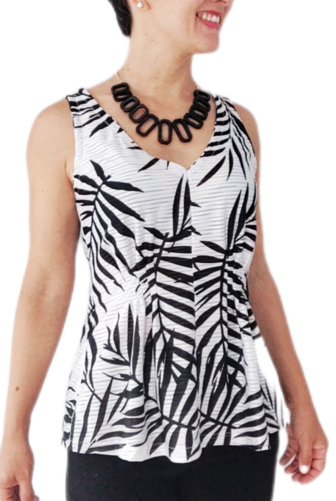 Black Palms, Burnout Jersey Knit. JER - P - 108 - BLK - Boho Fabrics - Jersey Knit Printed Fabric