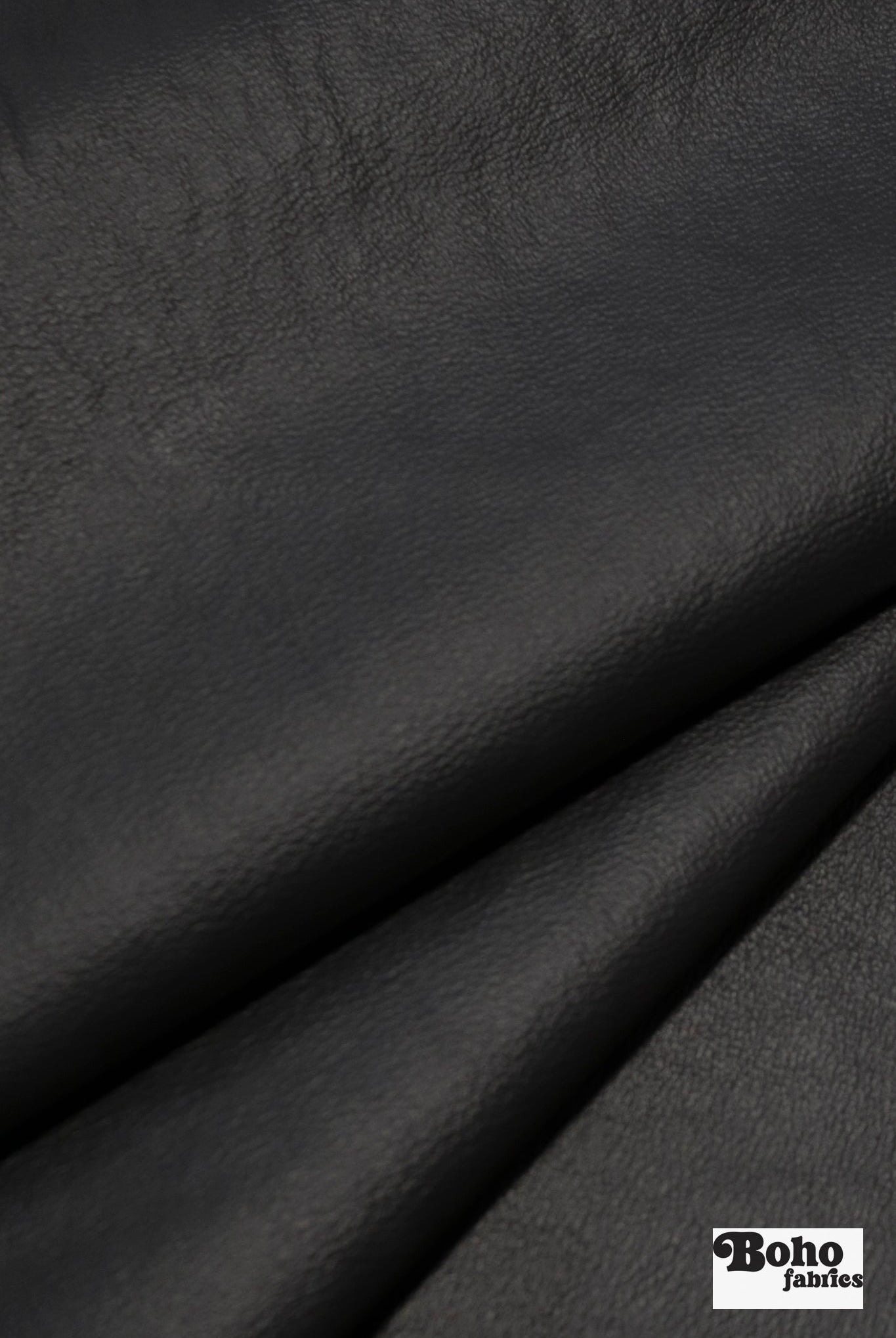 Black Pebble Faux Leather Upholstery Fabric - Boho Fabrics - Home Dec. & Upholstery Fabric