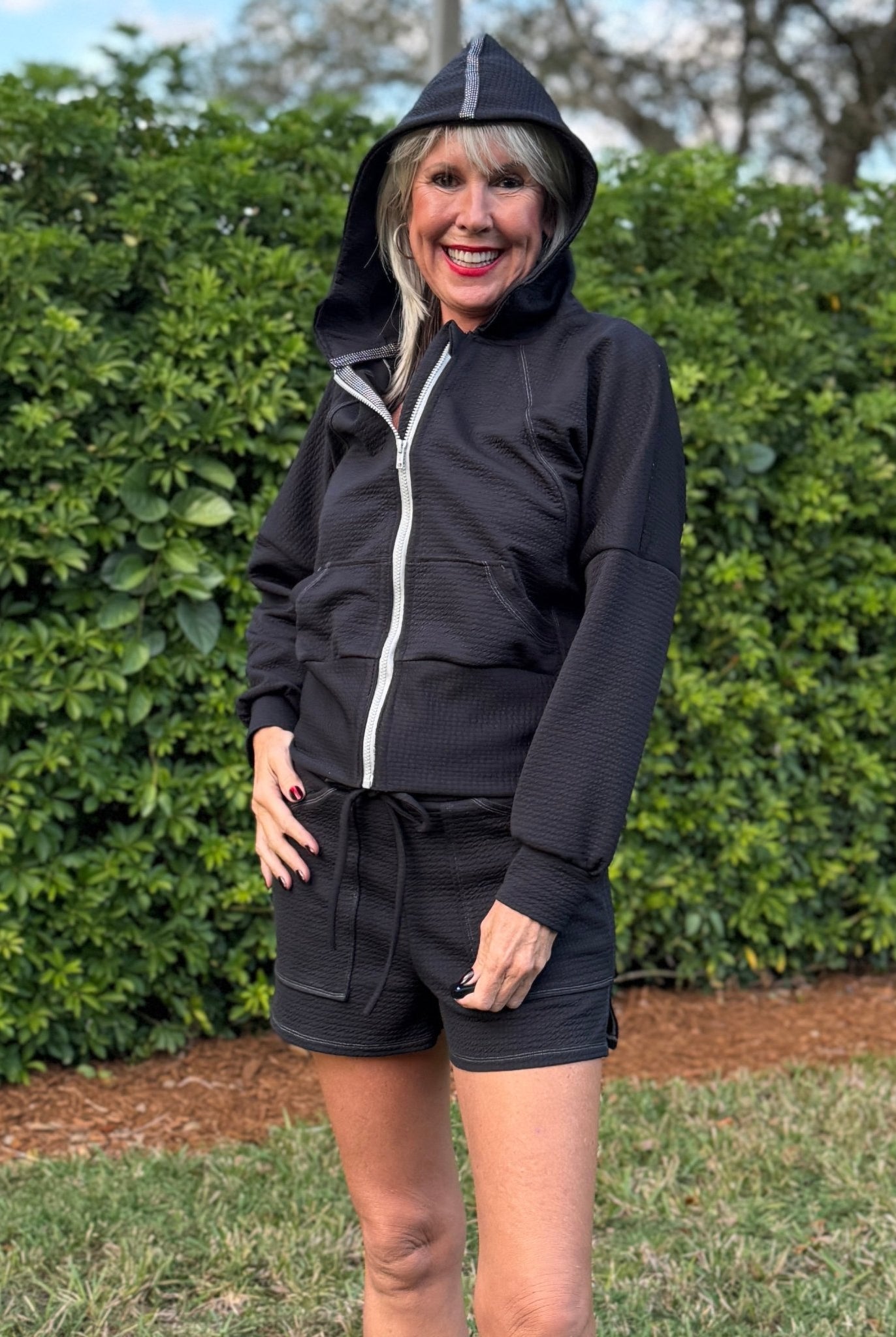 Black, Polartec Power Air. Insulating Performance Knit Fabric - Boho Fabrics - Performance Fabrics