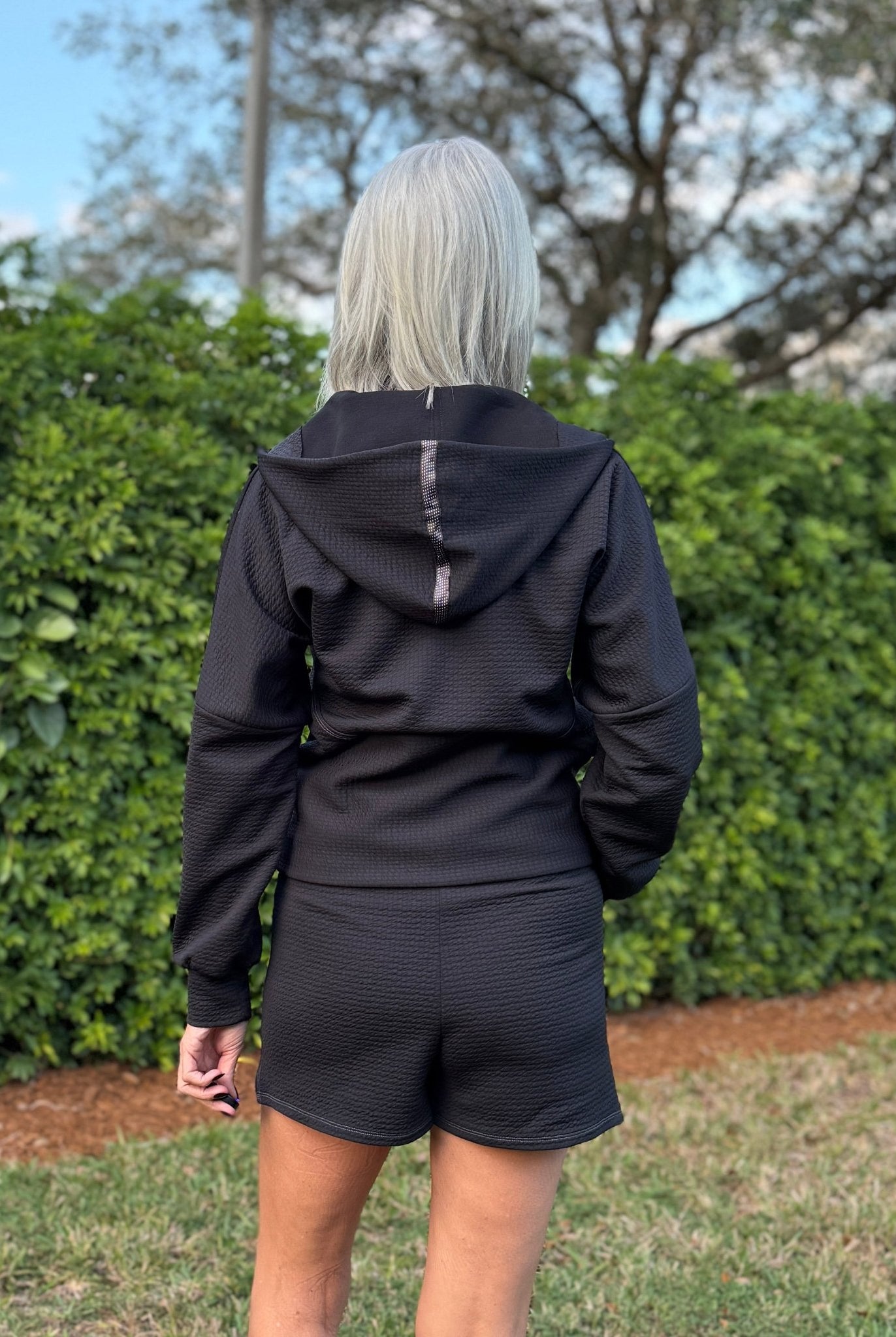 Black, Polartec Power Air. Insulating Performance Knit Fabric - Boho Fabrics - Performance Fabrics