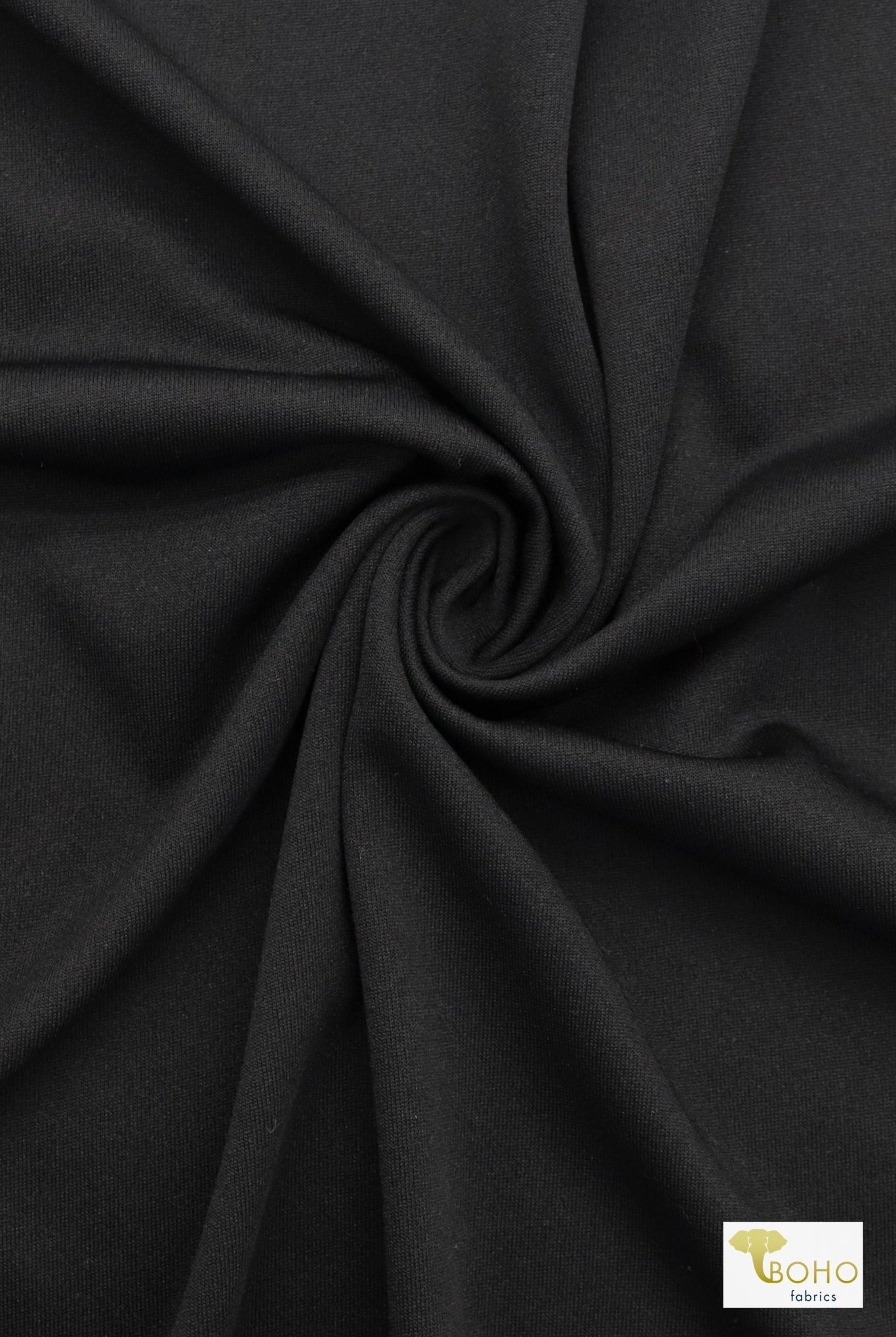 Black (Polyester), Swim Lining Fabric - Boho Fabrics - Lining