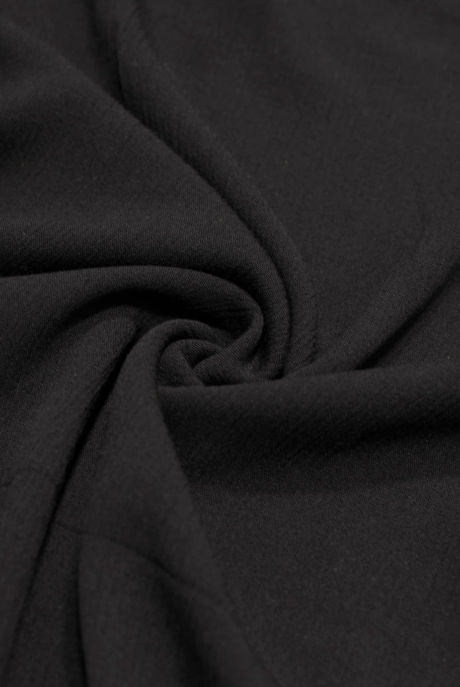 Black, Rayon Crepe Woven Fabric - Boho Fabrics - Crepe, Woven