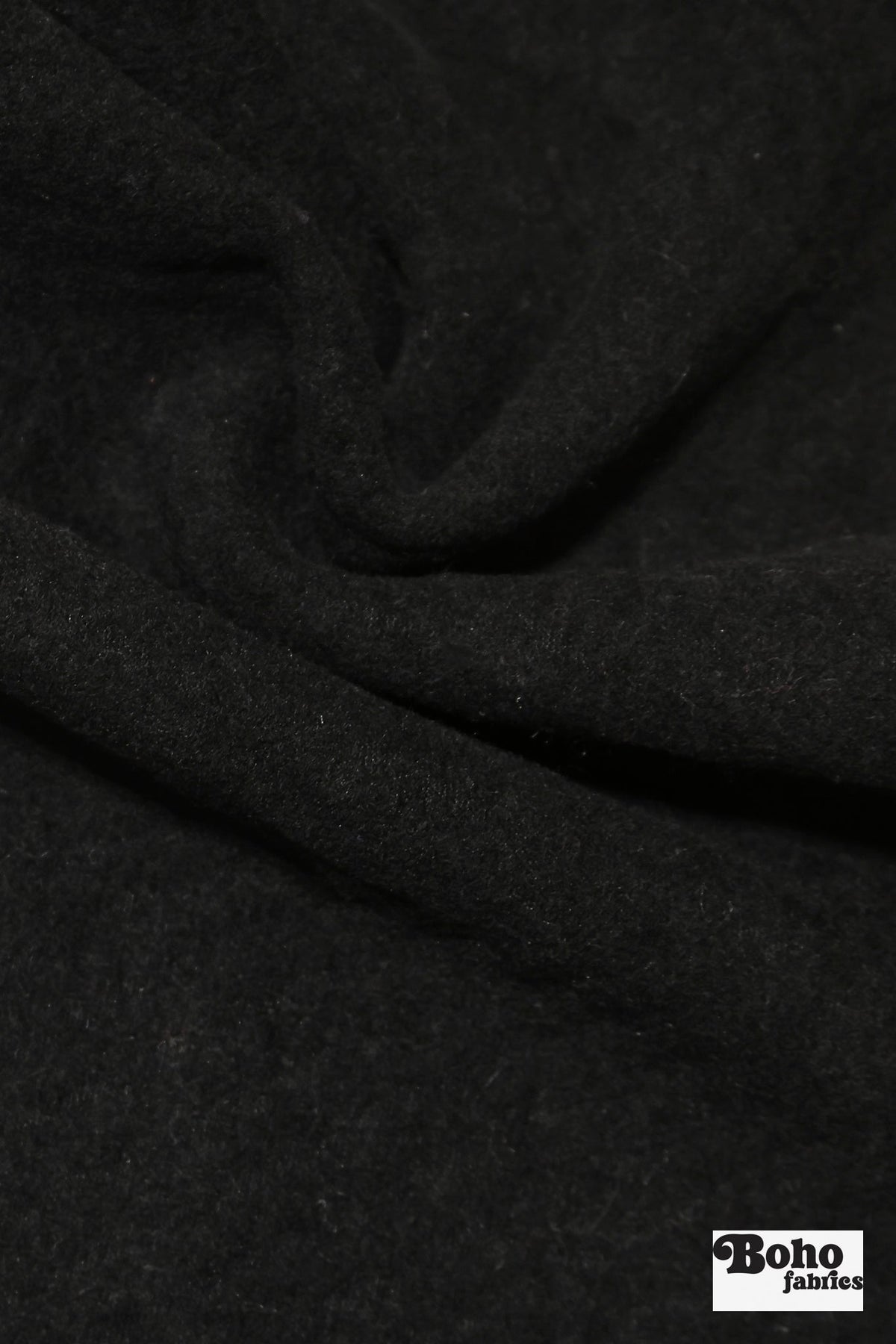 Black Ridge, Embossed Style Knit Fabric - Boho Fabrics - Wool Knit