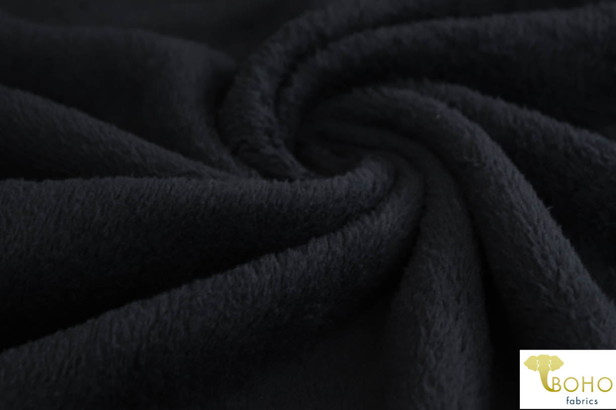 Black Sherpa Knit. FUR-101 - Boho Fabrics