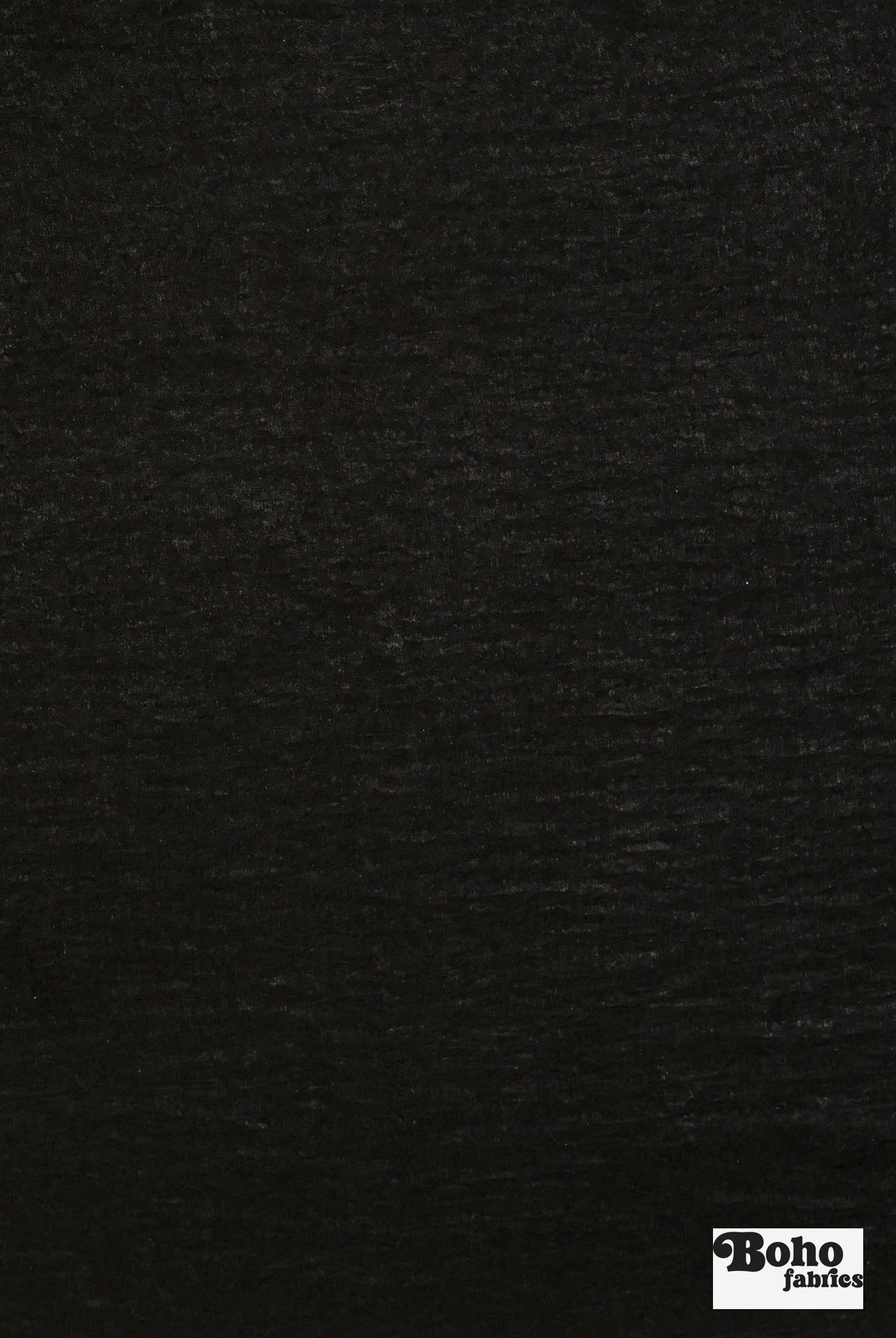 Black, Shiny Textured Satin Woven Fabric - Boho Fabrics - Woven, Fabric