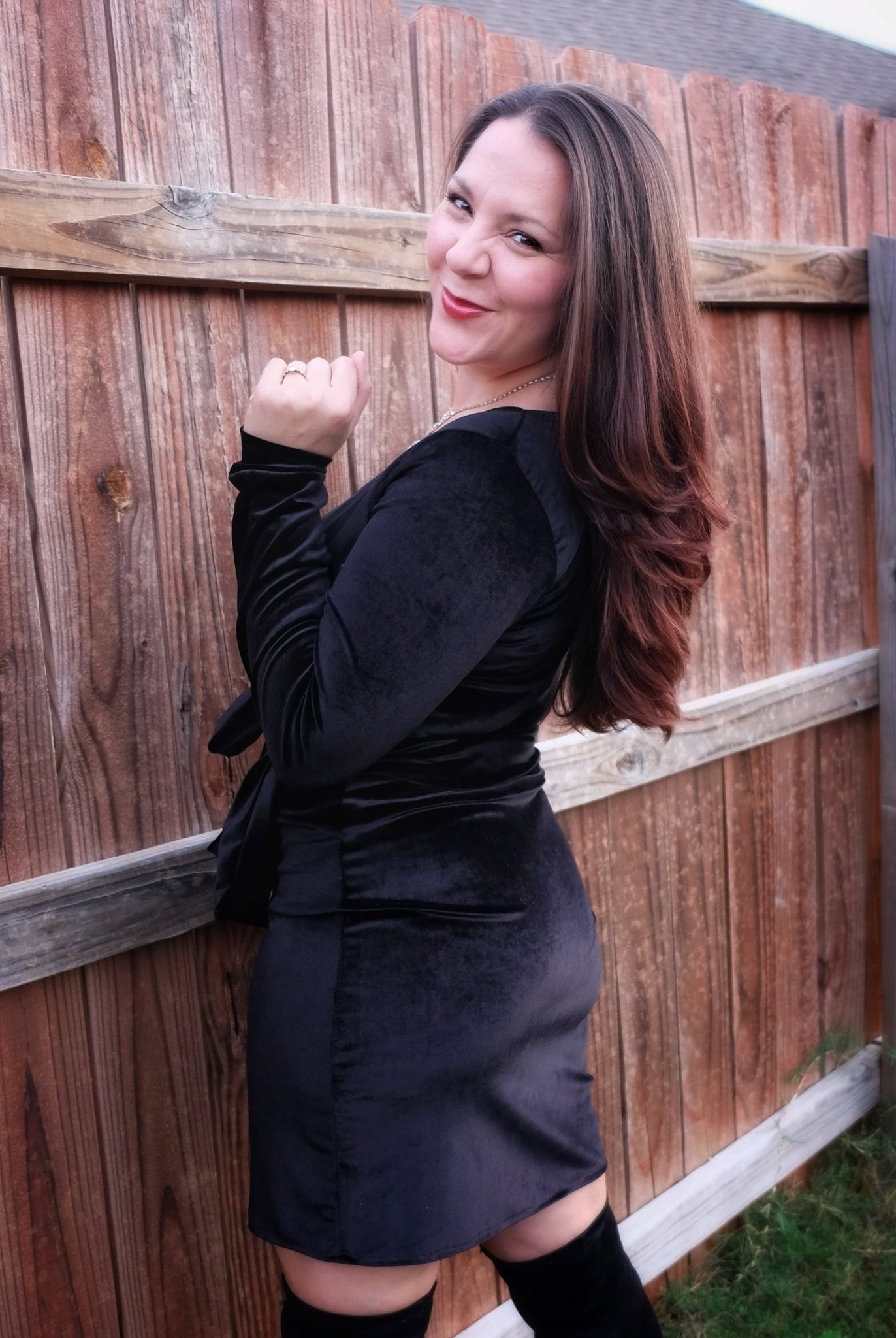 Black, Stretch Velvet Knit Fabric - Boho Fabrics - Stretch Velvet Knit Fabric