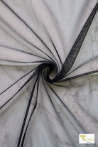 Black, Tulle - Boho Fabrics