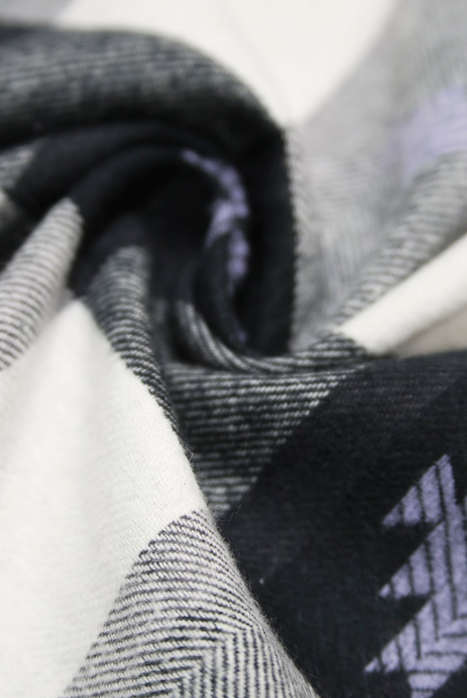 Black & White Southwest Flannel, Woven Fabric - Boho Fabrics - Flannel, Woven Fabric