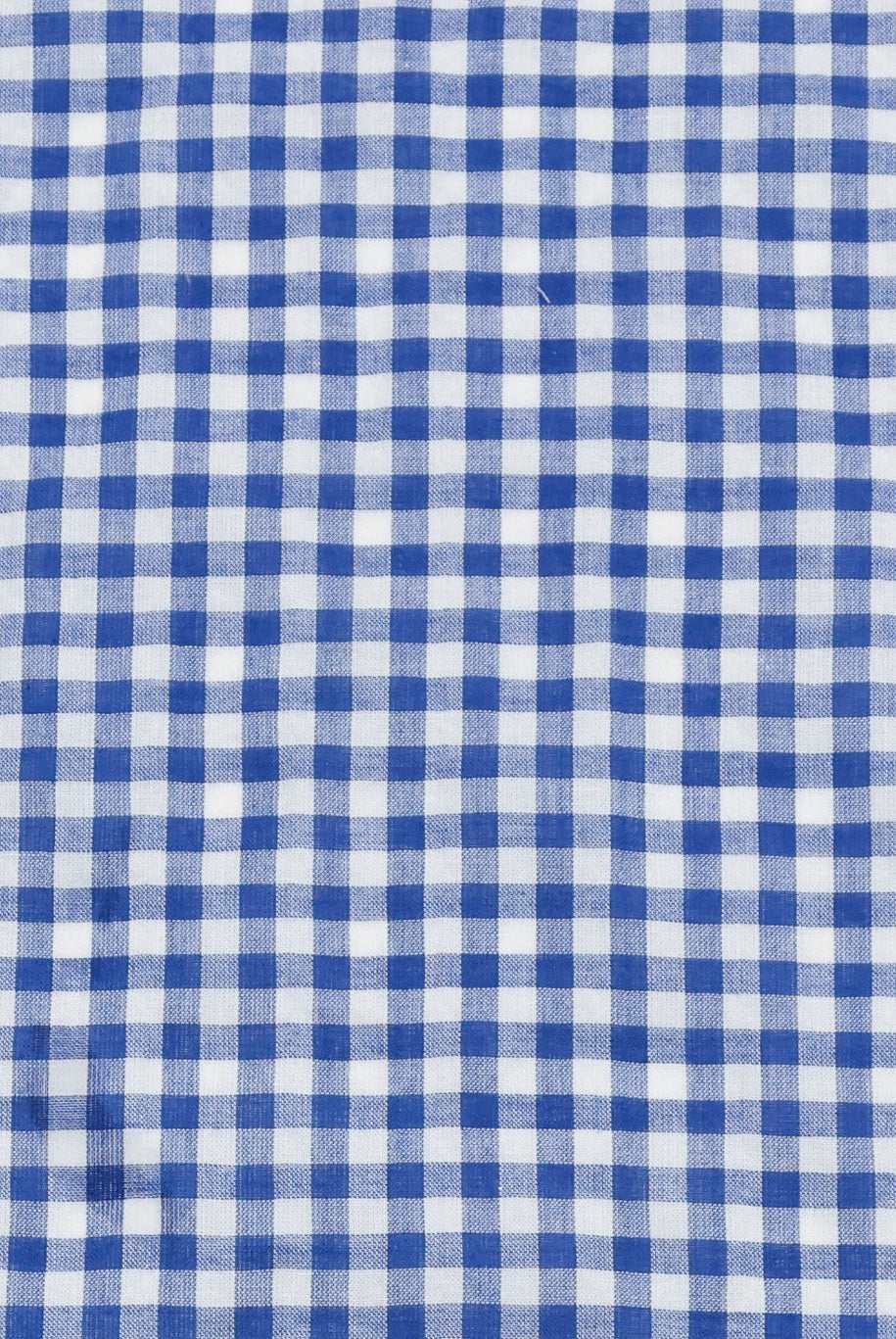 Blue and White Gingham Cotton Shirting Woven Fabric - Boho Fabrics - Woven, Fabric