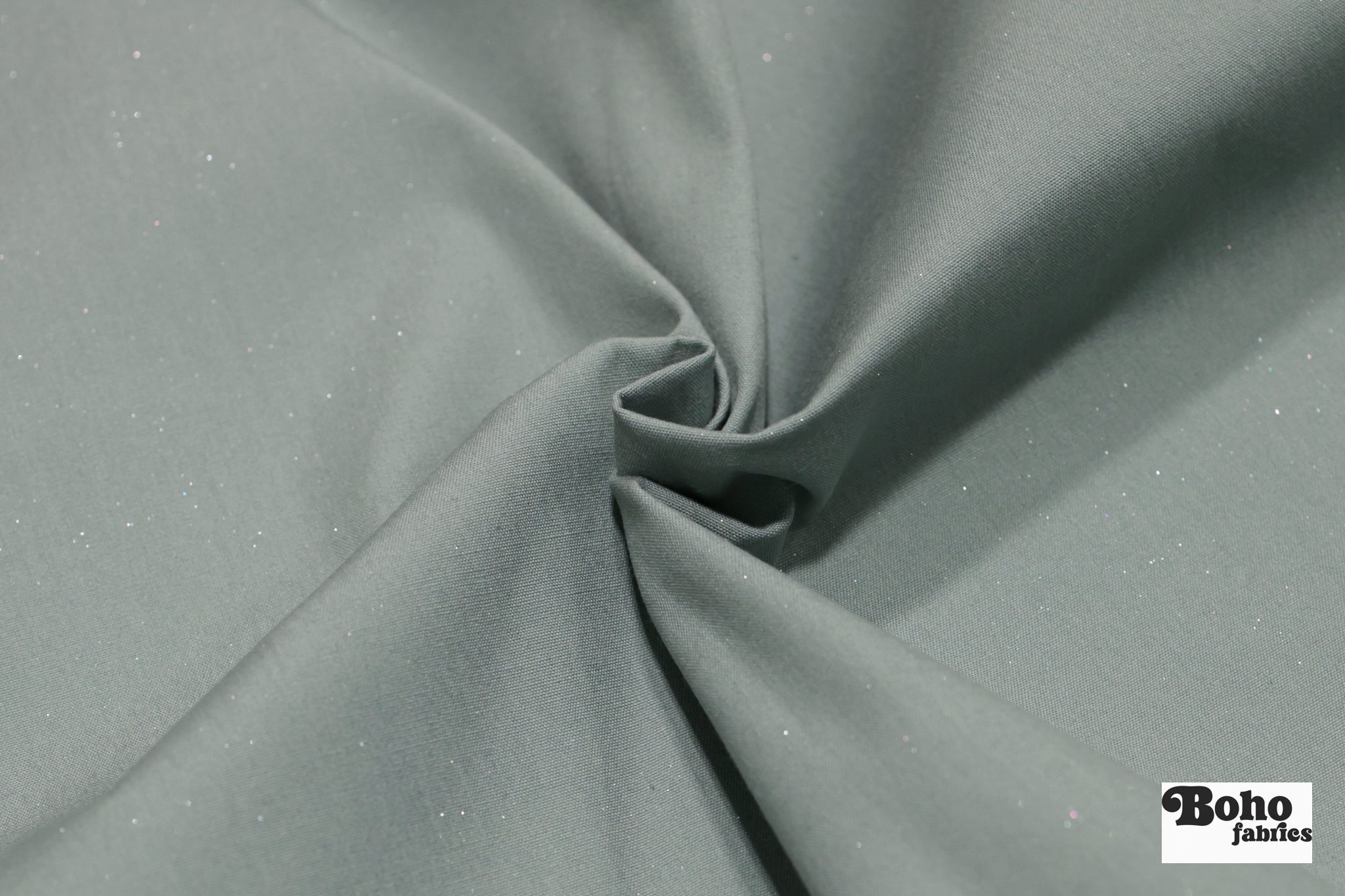Blue Gray, Shimmer Canvas Woven Fabric - Boho Fabrics - Woven Fabric