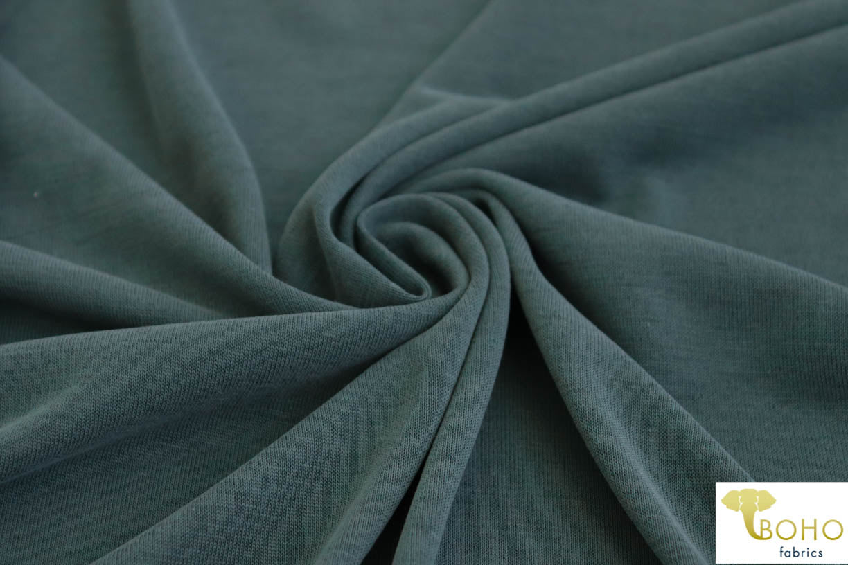 Blue Sage. Cupro Knit. CUP-107. - Boho Fabrics