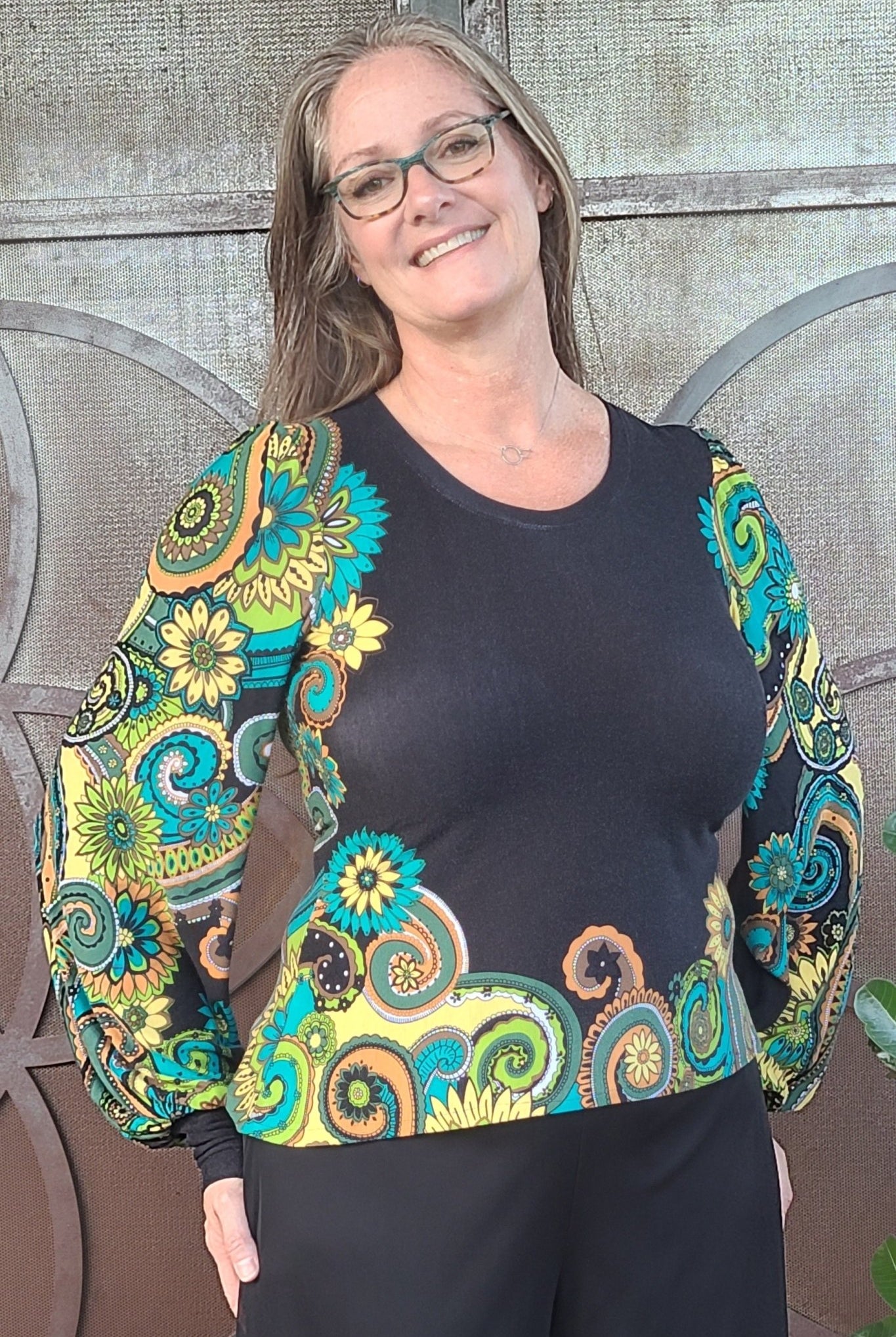 Boho Paisley, Printed Rayon Knit Fabric - Boho Fabrics - Rayon Jersey Prints, Knit Fabric