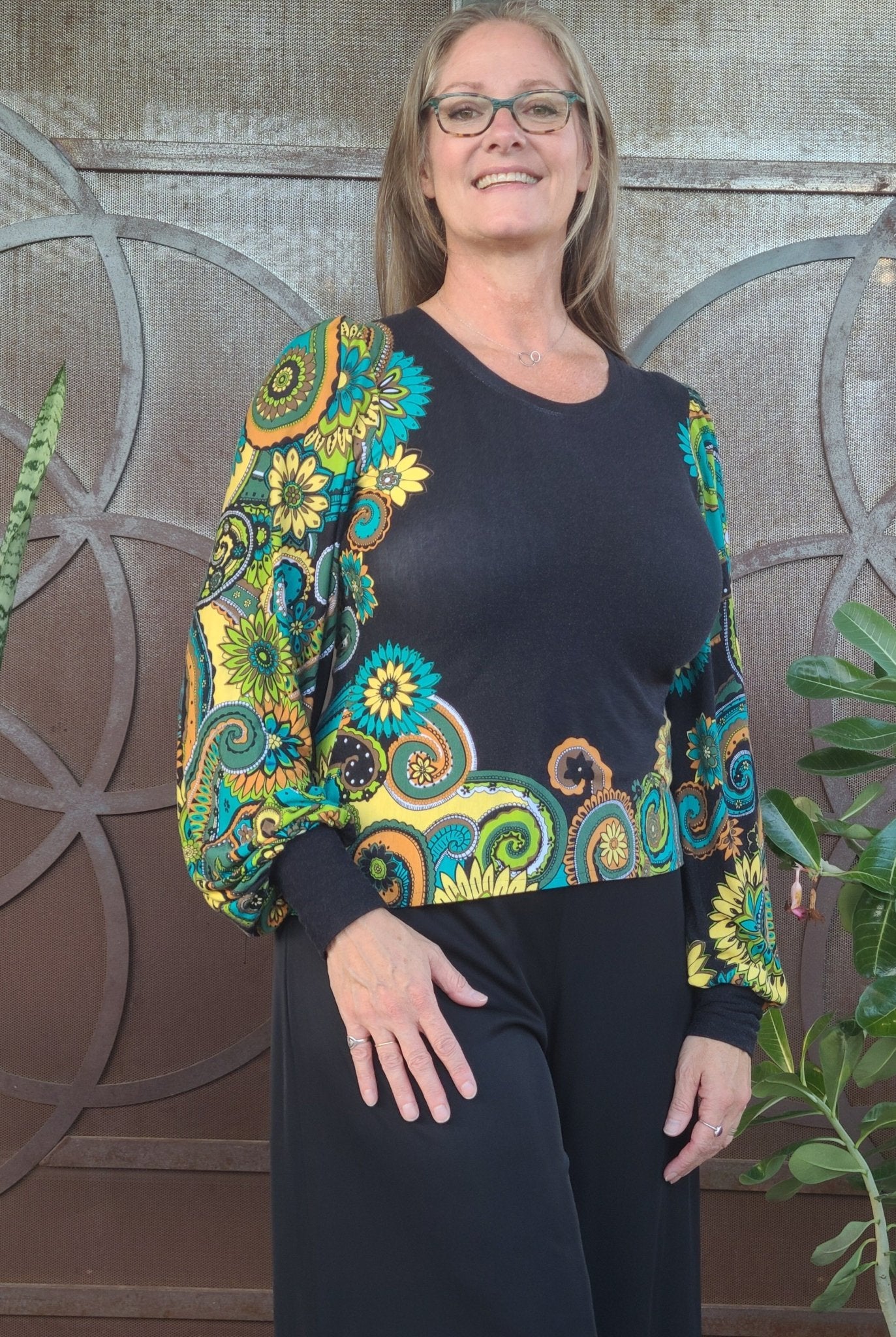 Boho Paisley, Printed Rayon Knit Fabric - Boho Fabrics - Rayon Jersey Prints, Knit Fabric