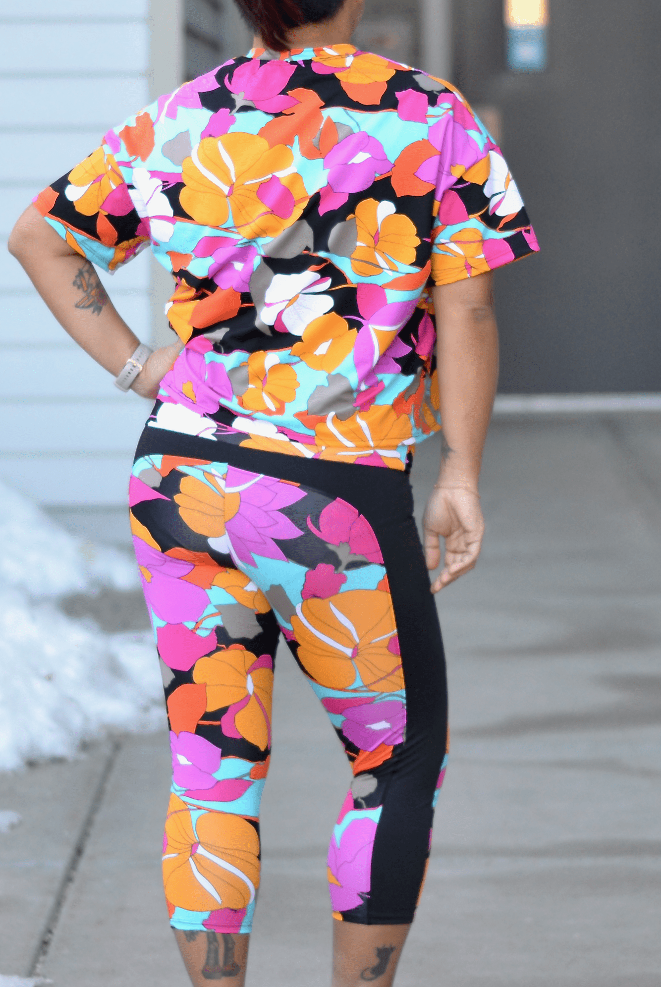 Boho Summer, Printed Athletic Knit Fabric - Boho Fabrics - Athletic Knit Fabric