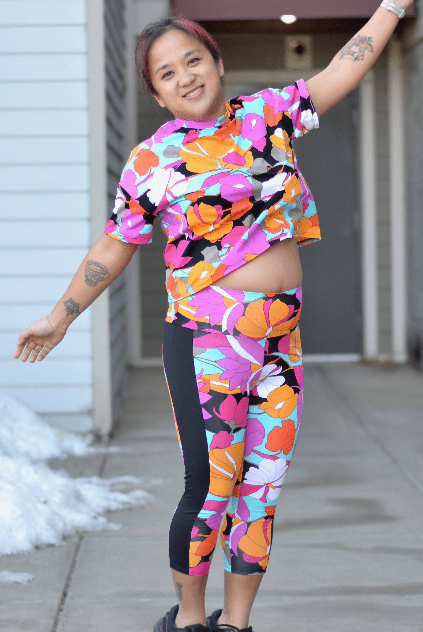 Boho Summer, Printed Athletic Knit Fabric - Boho Fabrics - Athletic Knit Fabric