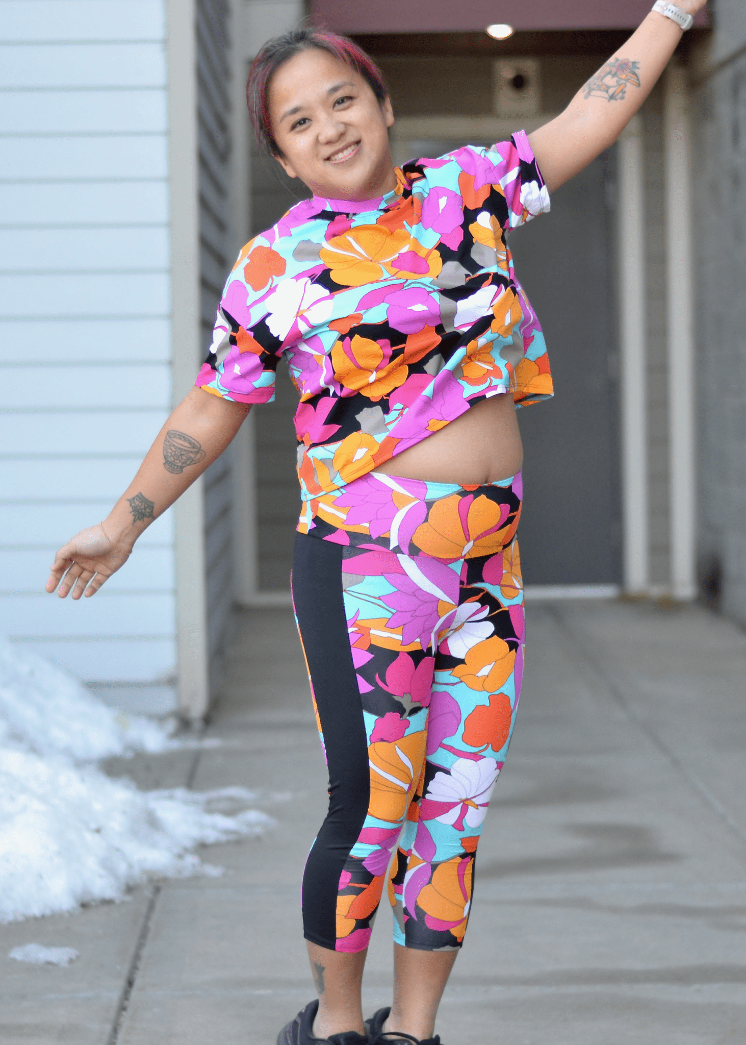 Boho Summer, Printed Athletic Knit Fabric - Boho Fabrics - Athletic Knit Fabric