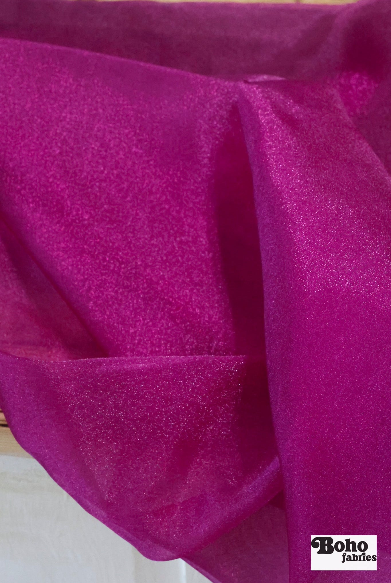 Boysenberry, Organza Shimmer, Woven Fabric - Boho Fabrics - Organza, Woven Fabric