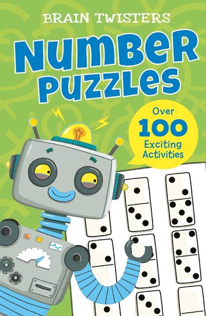 Brain Twisters: Number Puzzles: Over 80 Exciting Activities - Boho Fabrics - Books
