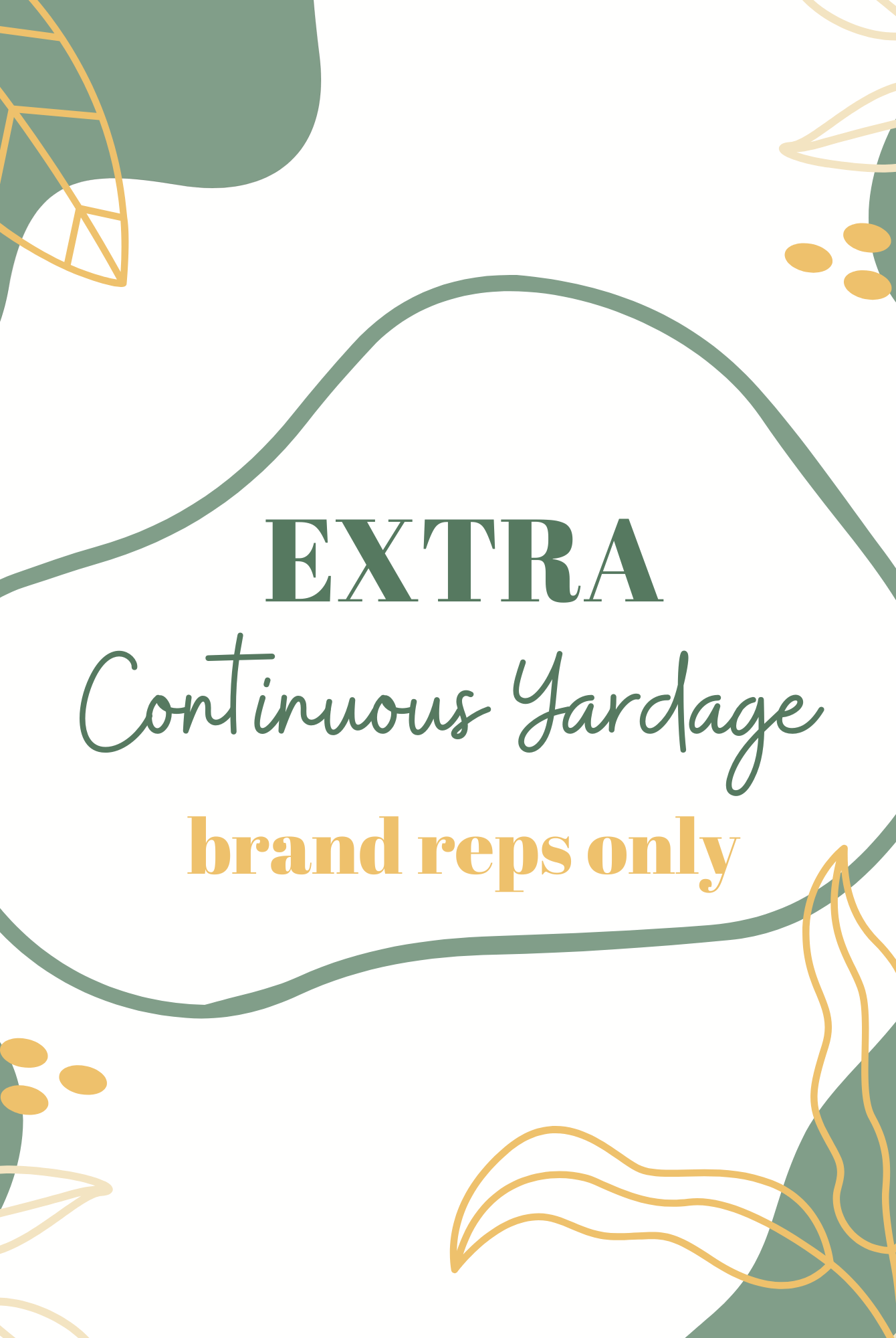 BRAND REP: EXTRA CONTINUOUS YARDAGE - Boho Fabrics - Knit Fabric