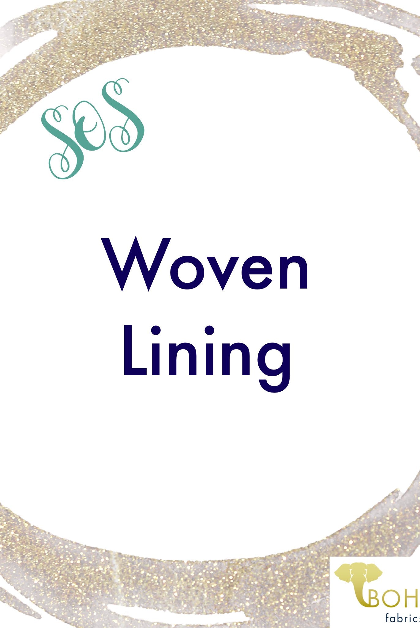 BRAND REPS ONLY! Fabric for Lining: WOVEN - Boho Fabrics