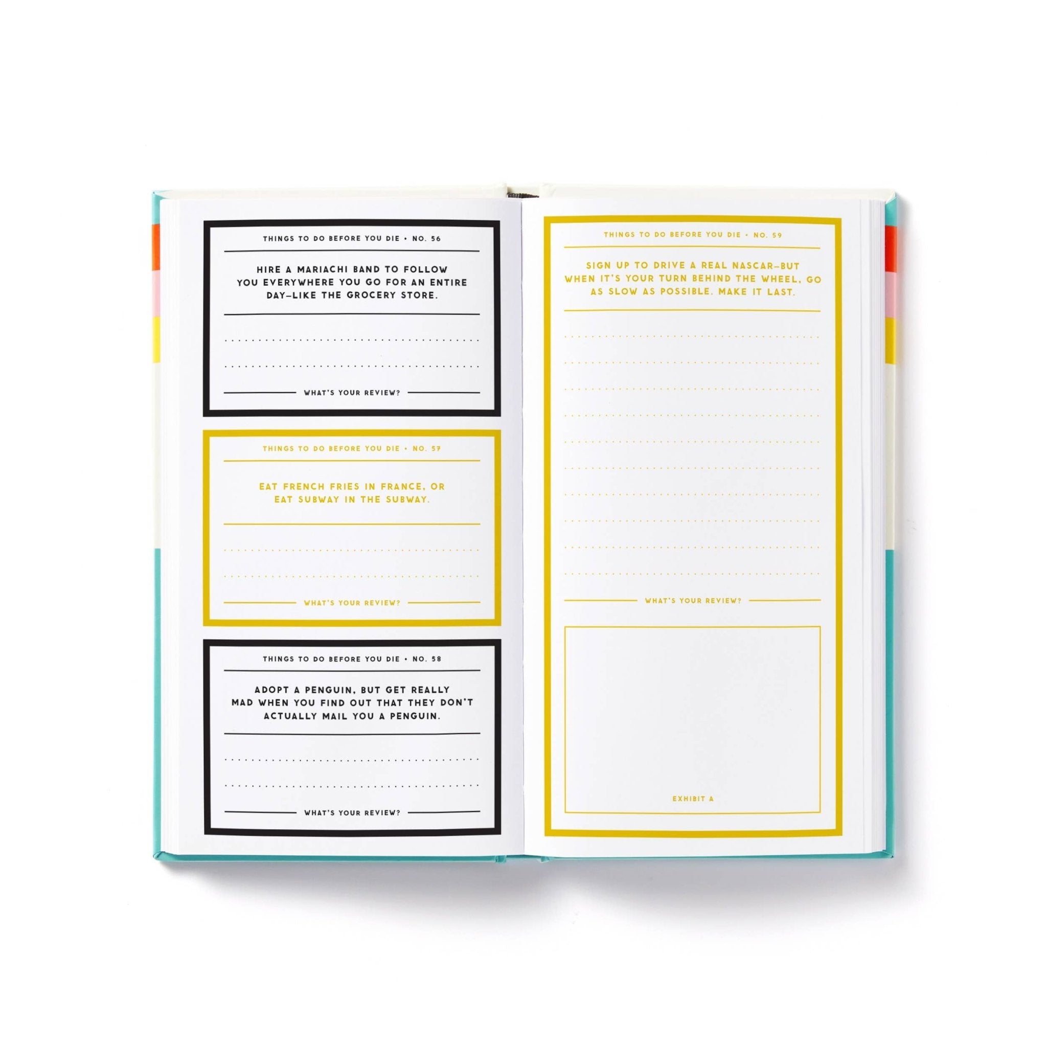 Brass Monkey A Million Things to Do Before You Die Prompted Journal (Pre - Order) - Boho Fabrics -