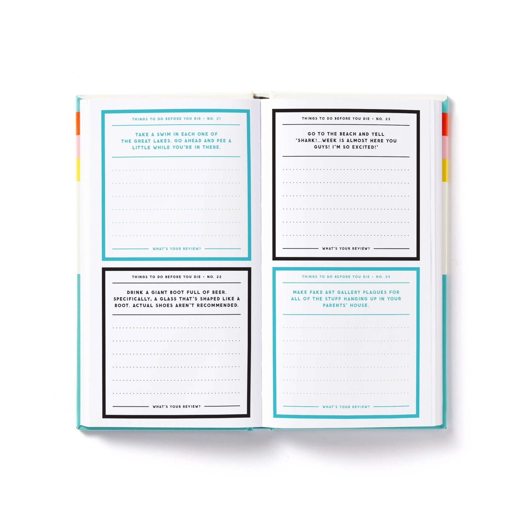 Brass Monkey A Million Things to Do Before You Die Prompted Journal (Pre - Order) - Boho Fabrics -