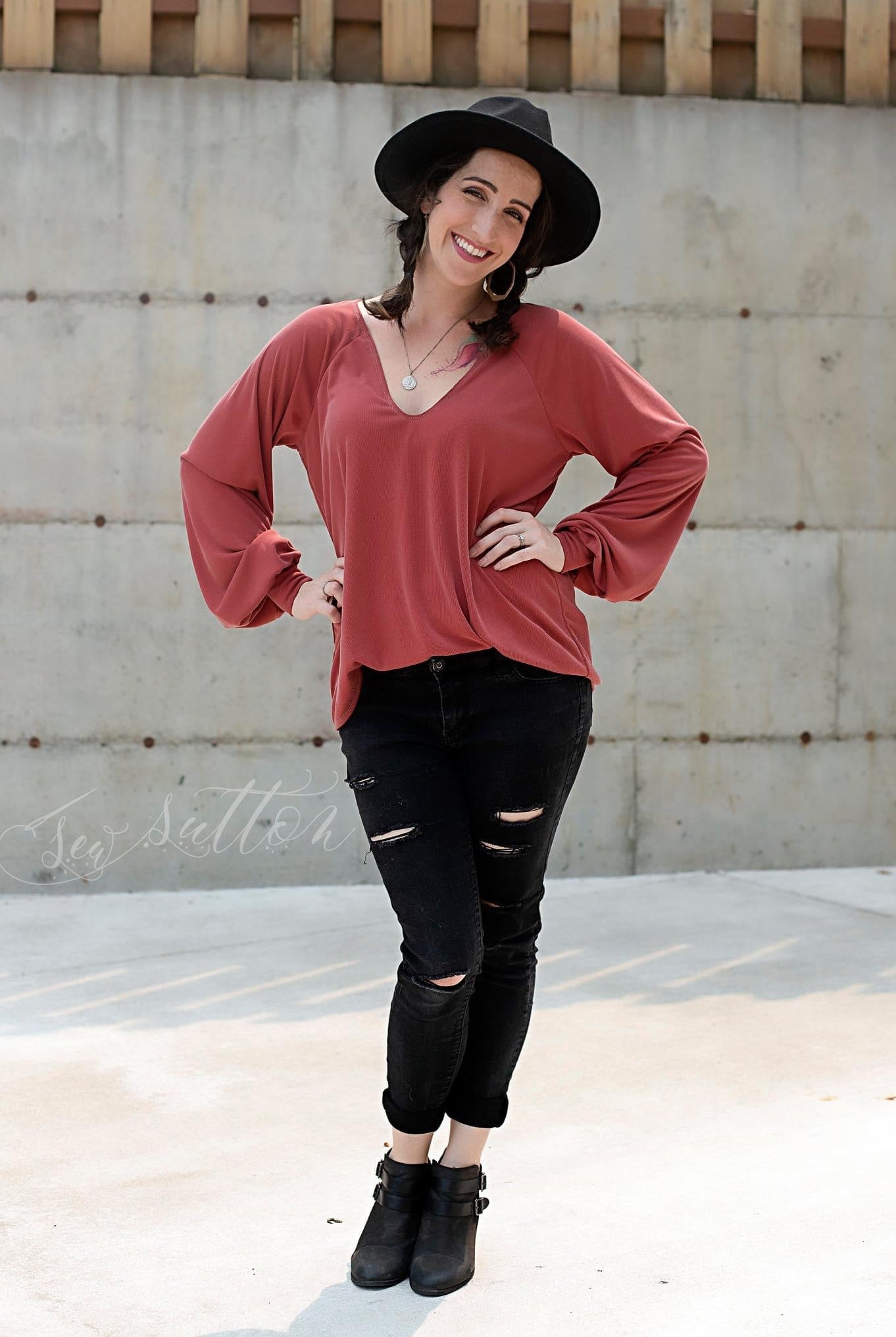 Brick Red, Cupro Rib Knit. CUP.R-112-RED - Boho Fabrics