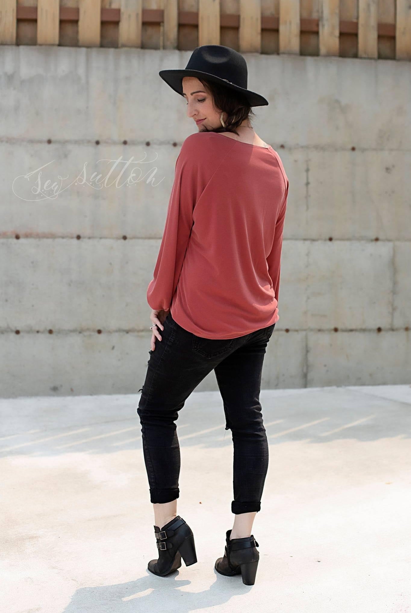 Brick Red, Cupro Rib Knit. CUP.R-112-RED - Boho Fabrics