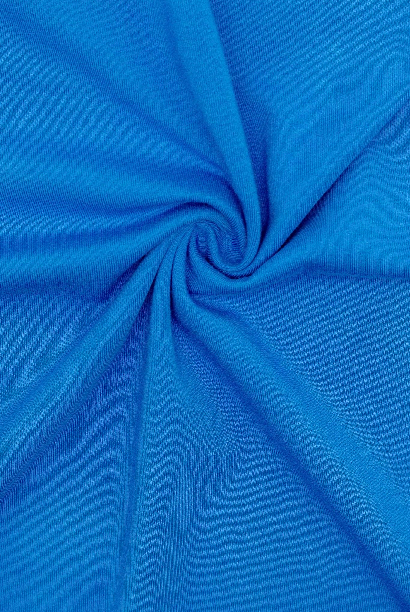 Bright Blue, Solid Cotton Spandex Fabric - Boho Fabrics - Cotton Spandex Solid Fabric