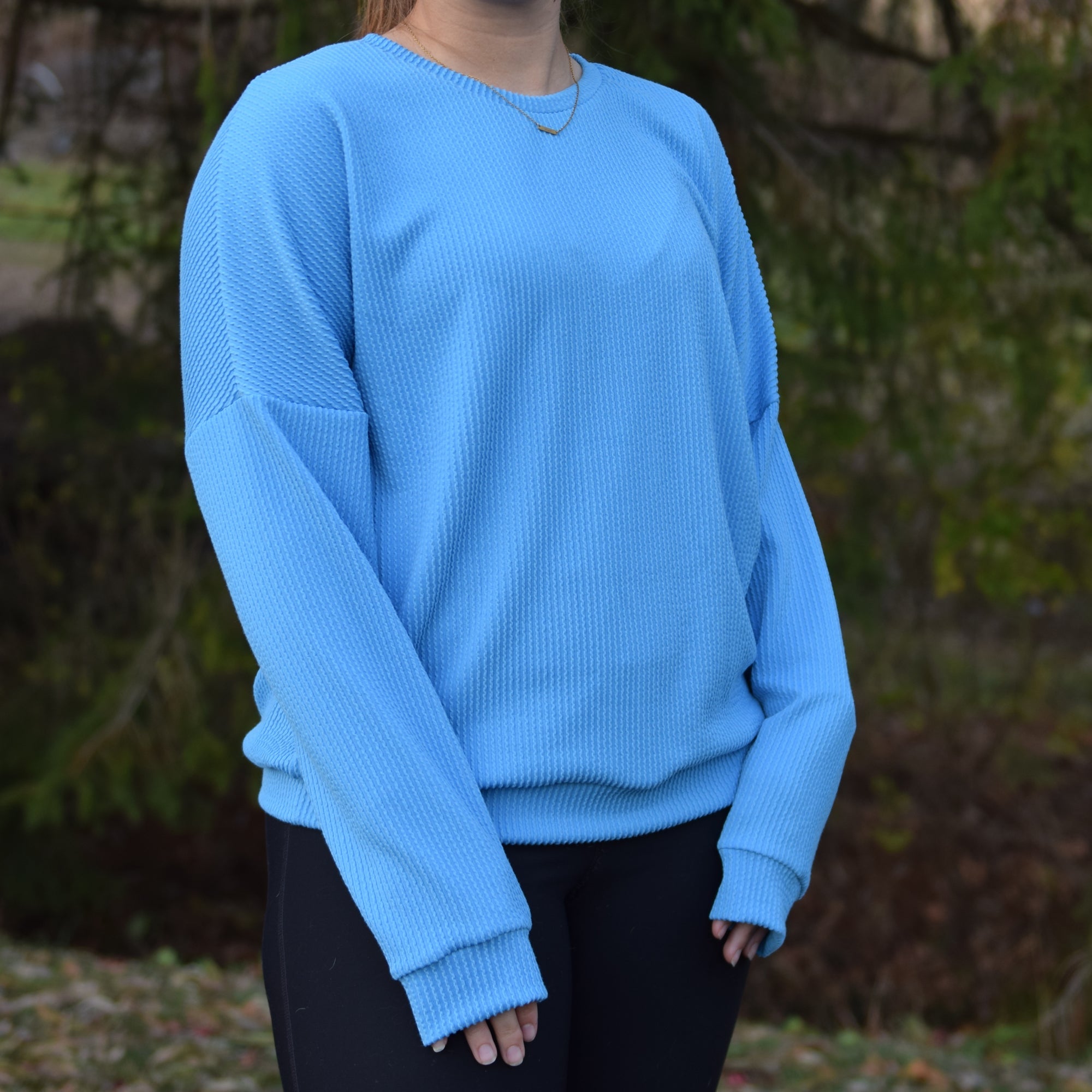 Bright Blue, Urban Rib Knit Fabric - Boho Fabrics - Rib Solid, Knit Fabric