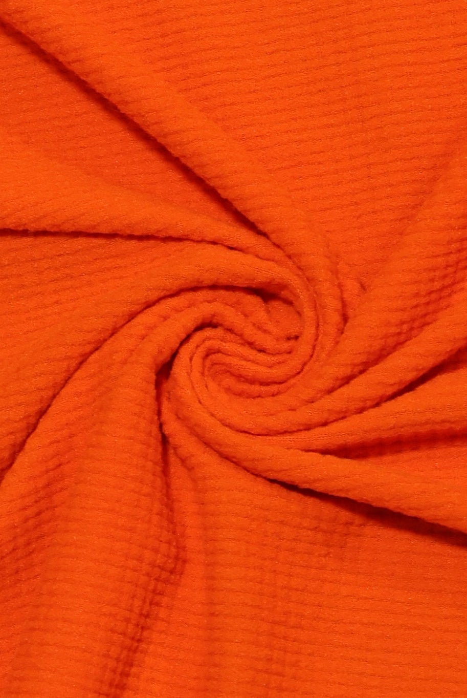 Bright Orange, Power Grid Fleece by Polartec. Performance Knit Fabric - Boho Fabrics - Performance Fabrics